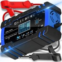 Prostownik samochodowy do akumulatorów LTC LX1204 12 V 24 V LCD ładowarka