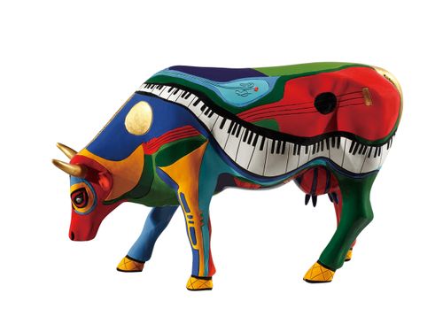 Cowparade Austin 2011, Moosicowly Speaking, autor: Robin Tripaldi. na Arena.pl