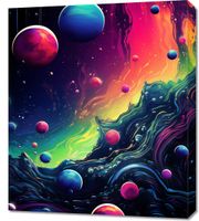 Obraz 60x70cm Kalejdoskop Galaktyk