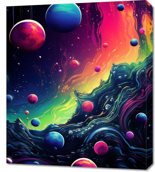 Obraz 60x70cm Kalejdoskop Galaktyk zdjęcie 1