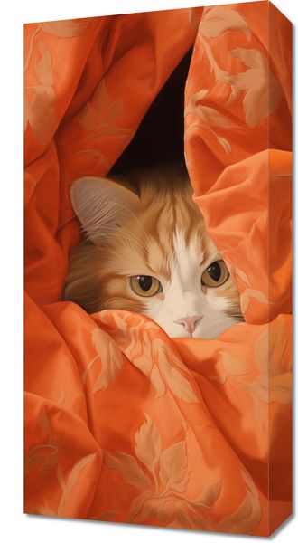 Obraz 30x60cm Ukryty Kot zdjęcie 1