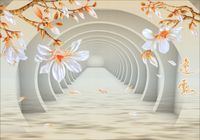 FOTOTAPETA FLIZ tunel kwiaty storczyki 3D 400x280