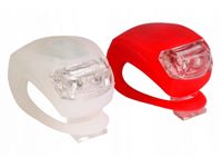 ZESTAW LAMPEK ROWEROWYCH LED PRZÓD TYŁ 2 SZTUKI