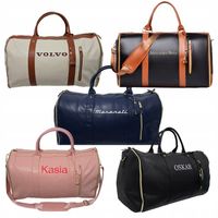 Elegancka torba podróżna miejsce na garnitur haftowane imię podróż służbowa