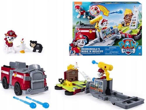 PSI PATROL TRANSFORMUJĄCY WÓZ STRAŻACKI MARSHALL na Arena.pl