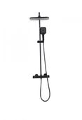 ZESTAW PRYSZNICOWY TERMOSTATYCZNY 30 CM, CZARNY