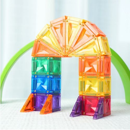 MINI Klocki Magnetyczne MAGNICREATIX Mini Tiles – 28 el. + 2 GRATIS! na Arena.pl