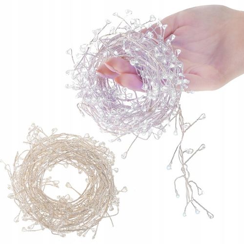 LAMPKI DRUCIKI SOPLE 300LED ZIMNE BIAŁE ŚWIATEŁKA MIKRO ŻYŁKI NA PRĄD 3m na Arena.pl