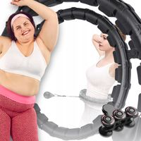 HULA HOP ODCHUDZAJĄCE Z OBCIĄŻNIKIEM SMART Z OBCIĄŻENIEM WYPUSTKAMI FITNESS