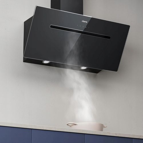 CIARRA 90cm Szklany Kątowy Okap Kuchenny z Funkcją Booster WiFi CBCB9736F-B na Arena.pl