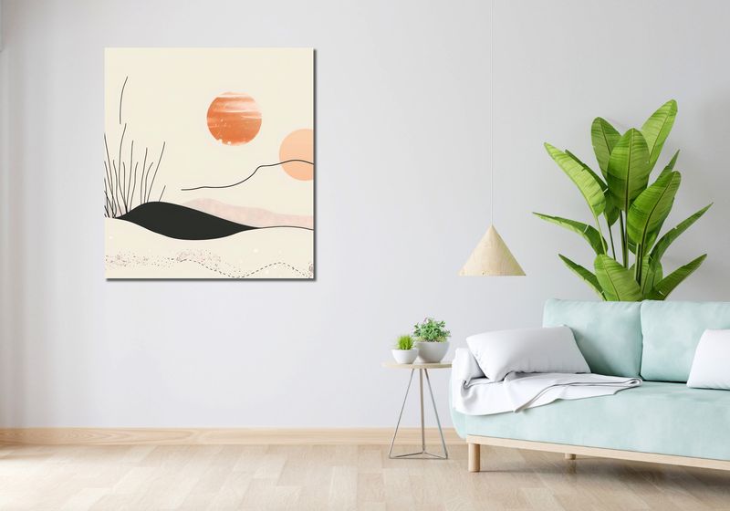 Obraz 90x100cm Miękkie Wzgórze zdjęcie 2