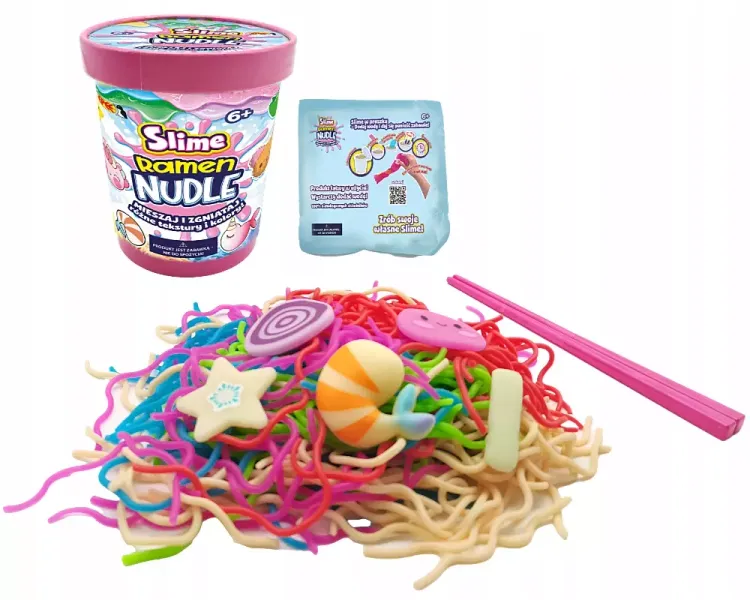 Slime Ramen Nudle . Kolorowy wir zdjęcie 1