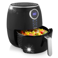 LUKSUSOWA BEZTŁUSZCZOWA Cyfrowa frytkownica 1500W 4,5L HOT AIR + programy