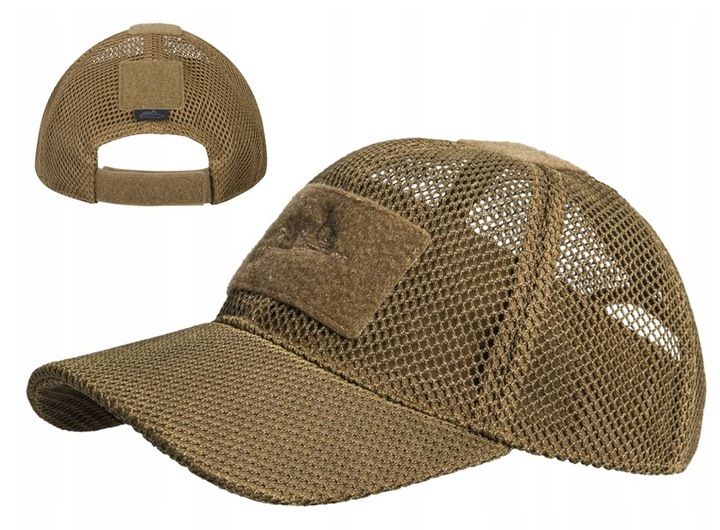 Czapka z Daszkiem Helikon Mesh Bejsbolówka Siatka Regulowana Brązowa Coyote zdjęcie 1