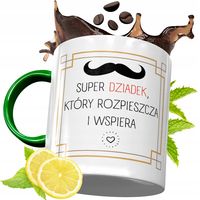 Kubek Zielony Dla Dziadka Na Prezent Urodziny Z Nadrukiem Ze Zdjęciem