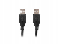 Kabel Lanberg CA-USBA-20CU-0018-BK 1,8 m czarny