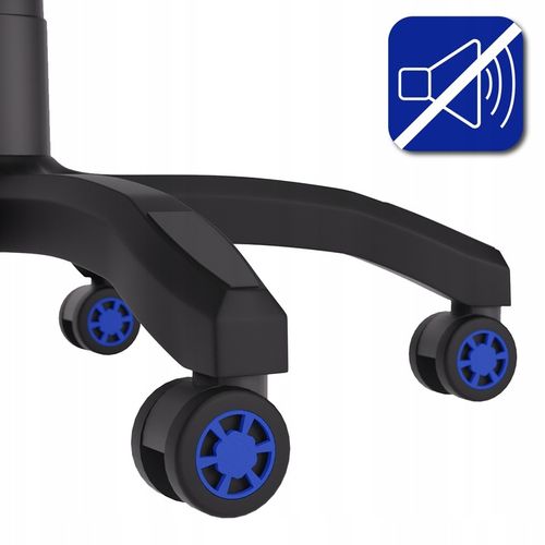 FOTEL GAMINGOWY CYBER CHAIRS X-LOGIC BLUE - BIUROWY na Arena.pl