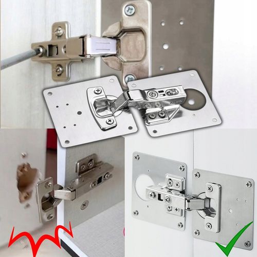 30x PŁYTKA DO NAPRAWY WYRWANYCH ZAWIASÓW MEBLOWYCH SZAFEK ZESTAW na Arena.pl