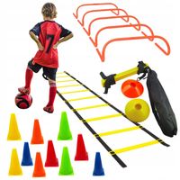 ZESTAW PIŁKARSKI TRENINGOWY DRABINKA PLOTKI PACHOŁKI Trening FUTBOLU 27w1