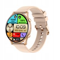 SMARTWATCH LEWER IPS Bluetooth IP67 złoty DAMSKI DOTYKOWY SPORTOWY PULS