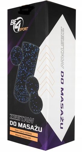 ZESTAW ROLLERÓW DO MASAŻU 4W1 ROLLER+MINI WAŁEK+DUOBALL+PIŁKA PREZENT na Arena.pl