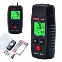 WILGOTNOŚCIOMIERZ MIERNIK WILGOTNOŚCI DREWNA BETONU CEGŁY GIPSU TYNK LCD