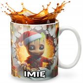KUBEK 330ml Z GRAFIKĄ PREZENT NA ŚWIĘTA WZORY AVENGE GROO.T GALAKTYKI +IMIĘ
