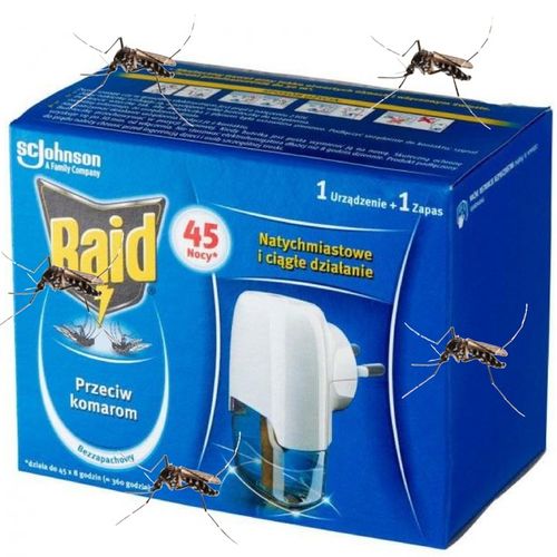 RAID URZĄDZENIE PRZECIW KOMAROM + 3X ZAPAS KOMARY RAID DO KONTAKTU 135 na Arena.pl