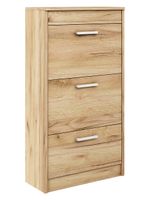 szafka na buty ALASKA 13 DĄB ZŁOTY do przedpokoju wysoka do ściany