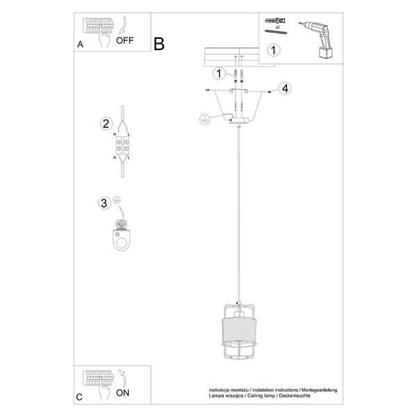Lampa wisząca GIZUR 1 zdjęcie 6
