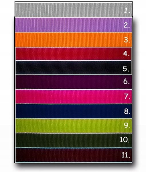 Smycz PRZEPINANA 3m szer 2cm KOLORY zdjęcie 8