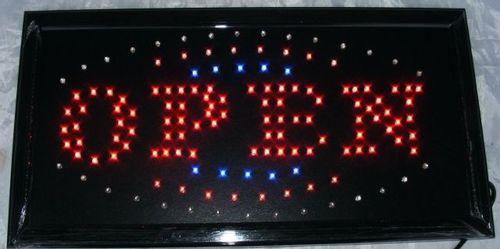 Tablica led z napisem open 24, open i inne na Arena.pl