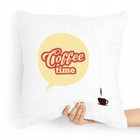 Prezent Poduszka Dla Baristy Coffee Time Z Nadrukiem Ze Zdjęciem