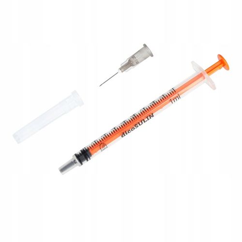 STRZYKAWKI INSULINOWE z igłą U100 1ml 0,4mm x 13mm dicoSULIN 100szt Zarys na Arena.pl