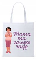 Dla Mamy Mamusi Prezent Torba Eco Biała Shopper Z Nadrukiem Ze Zdjęciem