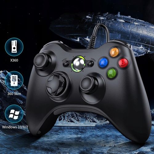 Kontroler USB Gamepad do konsoli Xbox 360/PC Win7, joystick z kablem na Arena.pl