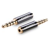 adapter przejściówka audio jack 3.5mm męski do jack 2.5mm żeński czarny