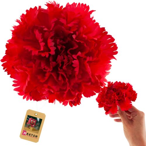 Goździk Wyrobowy Główka Sztuczne Kwiaty Jak Żywe Do Stroików Czerwony na Arena.pl