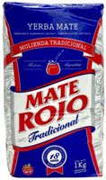 Yerba Mate Rojo Elaborada Molienda Tradicional 1kg 1000g