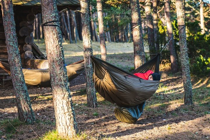 Mini hamak na sprzęt Lesovik Huba mayfly green zdjęcie 12
