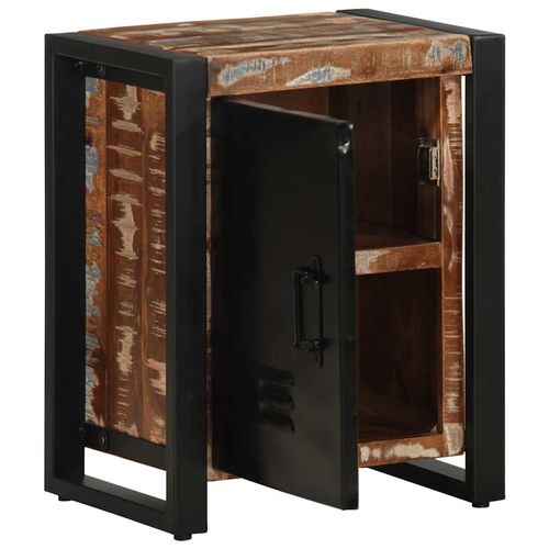 Szafka nocna, kolorowa, 40x30x51 cm, lite drewno odzyskane na Arena.pl