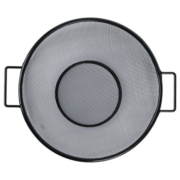 Cedzak z rączkami durszlak Blackline 24,5 x 9,6 cm stal nierdzewna czarny zdjęcie 3