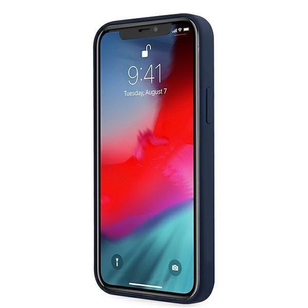 Guess GUHCP12SLSVSBL iPhone 12 mini 5,4" niebieski/blue hardcase Script zdjęcie 5