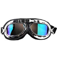 GOGLE RETRO NA MOTOR MOTOCYKL KOLOROWA LUSTRZANKA