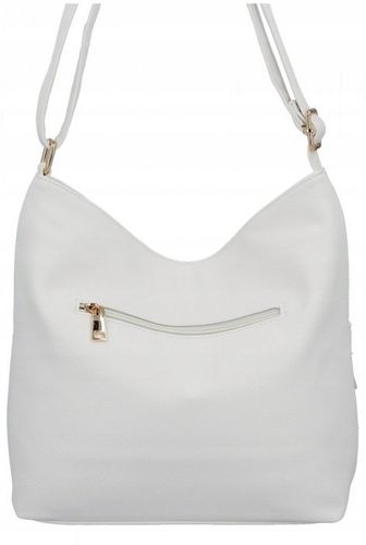 Herisson - torebka worek zamek skóra ekologiczna biały 1052L2080 na Arena.pl