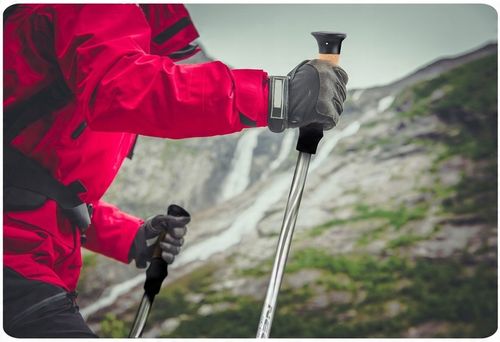 KIJKI DO NORDIC WALKING KIJE TREKKINGOWE DO CHODZENIA REGULOWANE 2szt. na Arena.pl