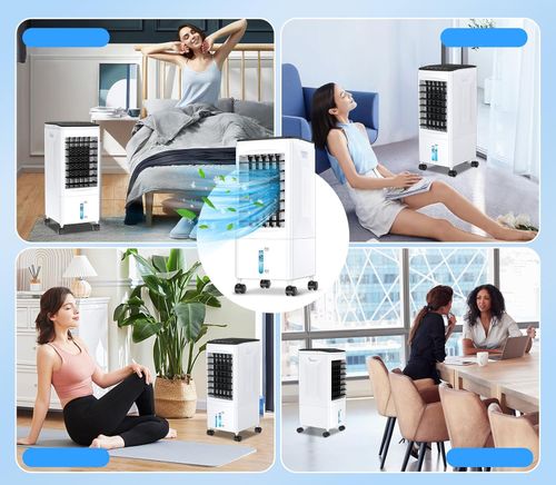 UŻYWANE Klimatyzator przenośny wodny 60W bez rury 6L z pilotem i timerem 7h na Arena.pl