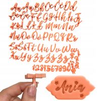 ALFABET do ODCISKANIA w masie cukrowej Smile Duży + ORGANIZER