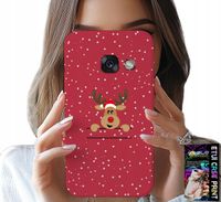 ETUI DO SAMSUNG A5 2017 - ŚWIĄTECZNY RENIFER MIKOŁAJ ŚWIĘTA +SZKŁO