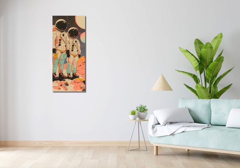 Obraz 40x100cm Astrounauci Kosmonauci zdjęcie 2